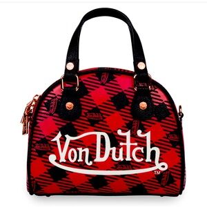 New with dust cover and box bowling ball VON Dutch purse